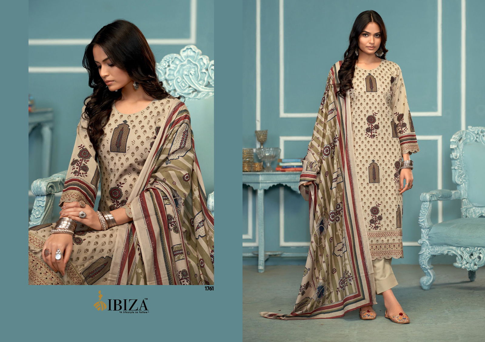 Rome By Ibiza Camric Cotton Digital Printed Salwar Kameez Suppliers In India